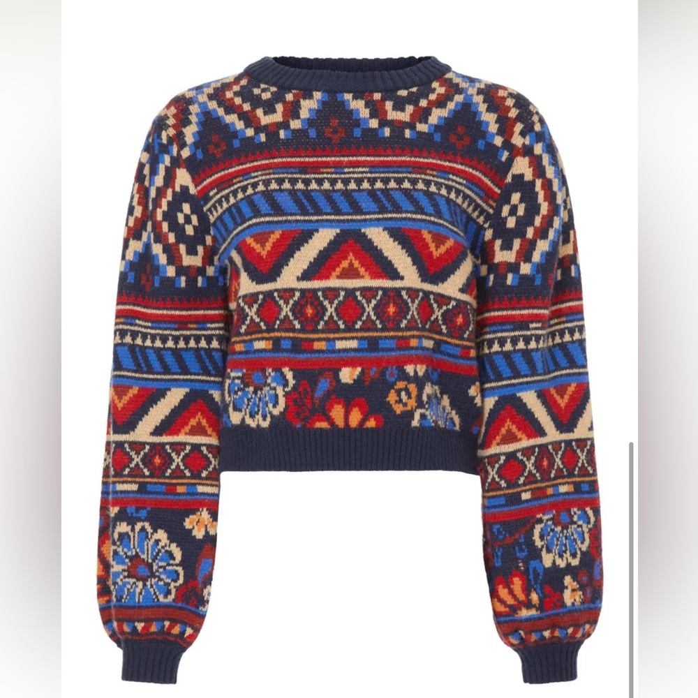 FARM Rio Multicolor Patterned Sweater - Picture 3 of 9